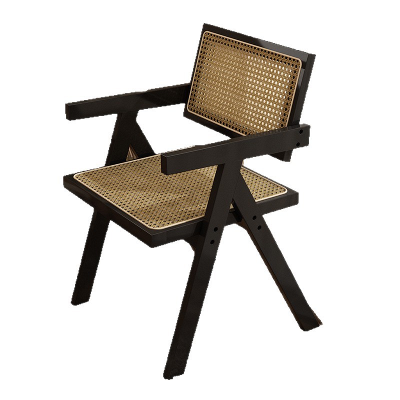 silla de ocio de alta gama silla de comedor casera de oficina reposabrazos silla de cafeteria silla transpirable balcón silla respaldada