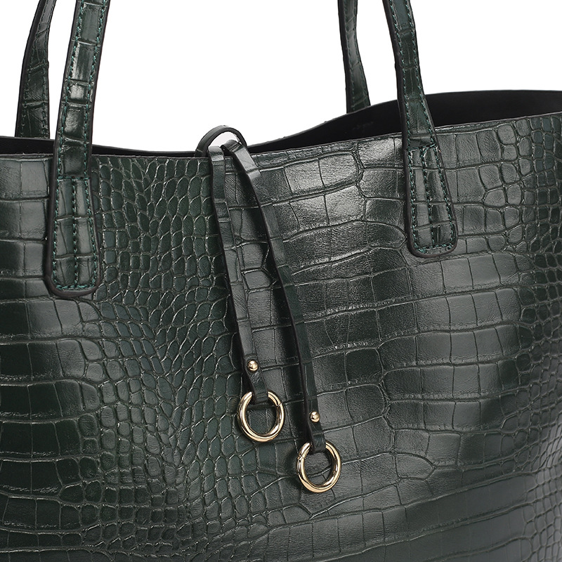 Designer Shengmi Women's Stone Pattern Large Capacity Versatile Tote Bag For School And Commuting, Trade Dog Tooth Pattern_voghion.com