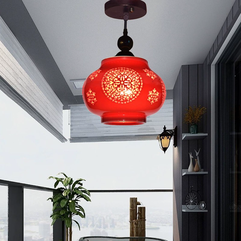 Современный LED фонарь, потолочный светильник для беседки для коридора для капюшона из натурального дерева, китайский стиль