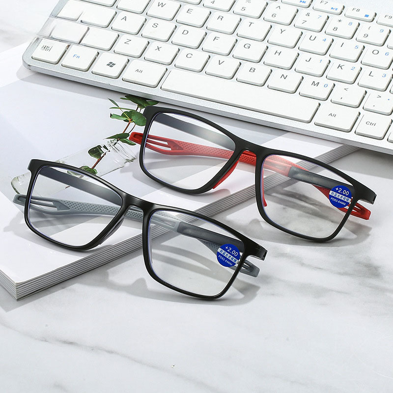 Nueva moda, cambio de color automático, gafas de lectura de doble propósito, gafas de lectura ligeras y antideslizantes, gafas de lectura para personas de mediana edad y ancianos