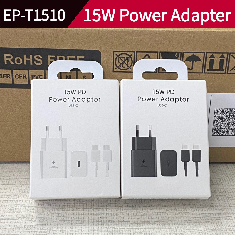 Samsung 15Wpd Charger Fast Charging Head Data Cable Set Ep1510 Suitable for Samsung European Regulations Cross-Border