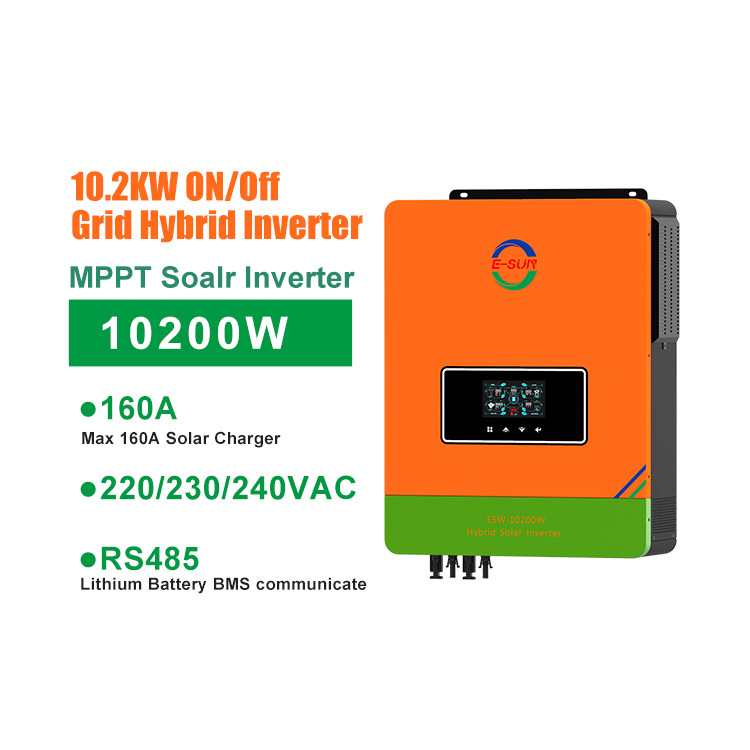 Inverter de almacenamiento de energía fotovoltaica de alta potencia de 10KW núcleo solar conectado a la red doméstico