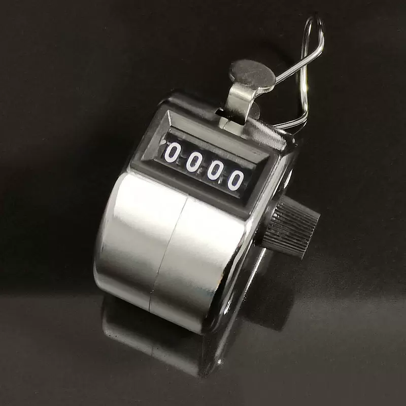 跨境全金属机械卡子计数器 手动按压记数器客舱人流量仪器点数器