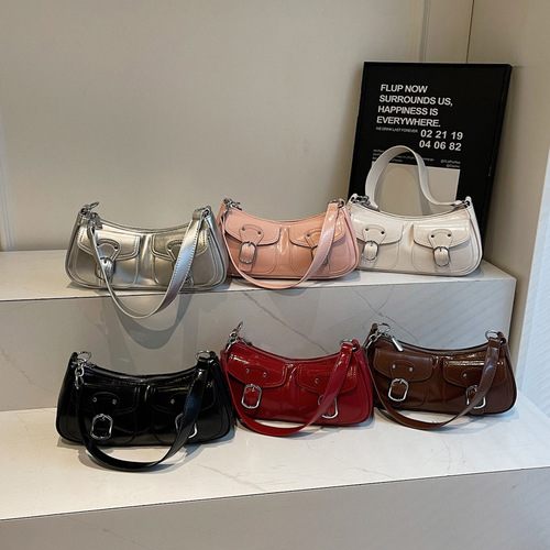 French casual fashion high-end underarm bag for women 2025 small bag versatile trendy shoulder bag