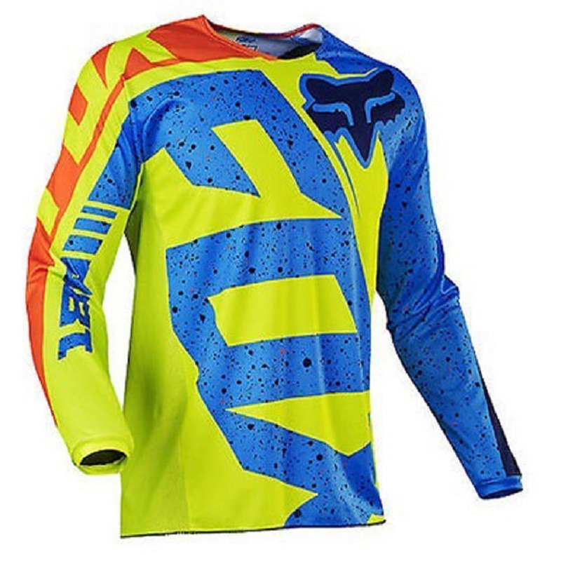Fox Downhill Suit Mountain Bike Cycling Jersey Top Men's Long-Sleeved T-Shirt Summer Off-Road Motorcycle Sweatshirt