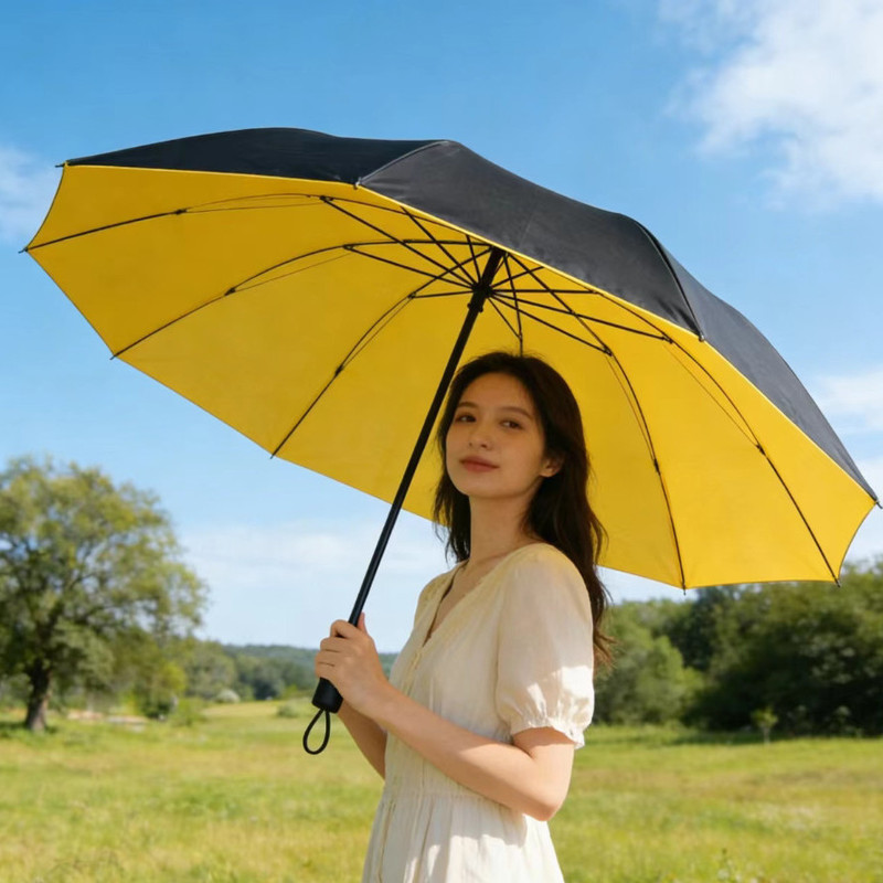 Large oversized unisex manual folding umbrella for both sunny and rainy use, reinforced and thickened for sun protection Large oversized unisex manual folding umbrella for both sunny and rainy use, reinforced and thickened for sun protection