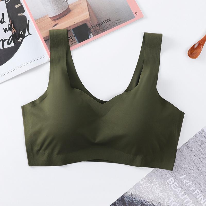 Japón Anxin cuarta generación de ropa interior sin costuras mujer transfronteriza talla grande sin anillo de acero hermosa espalda deportiva sueño estilo chaleco sujetador