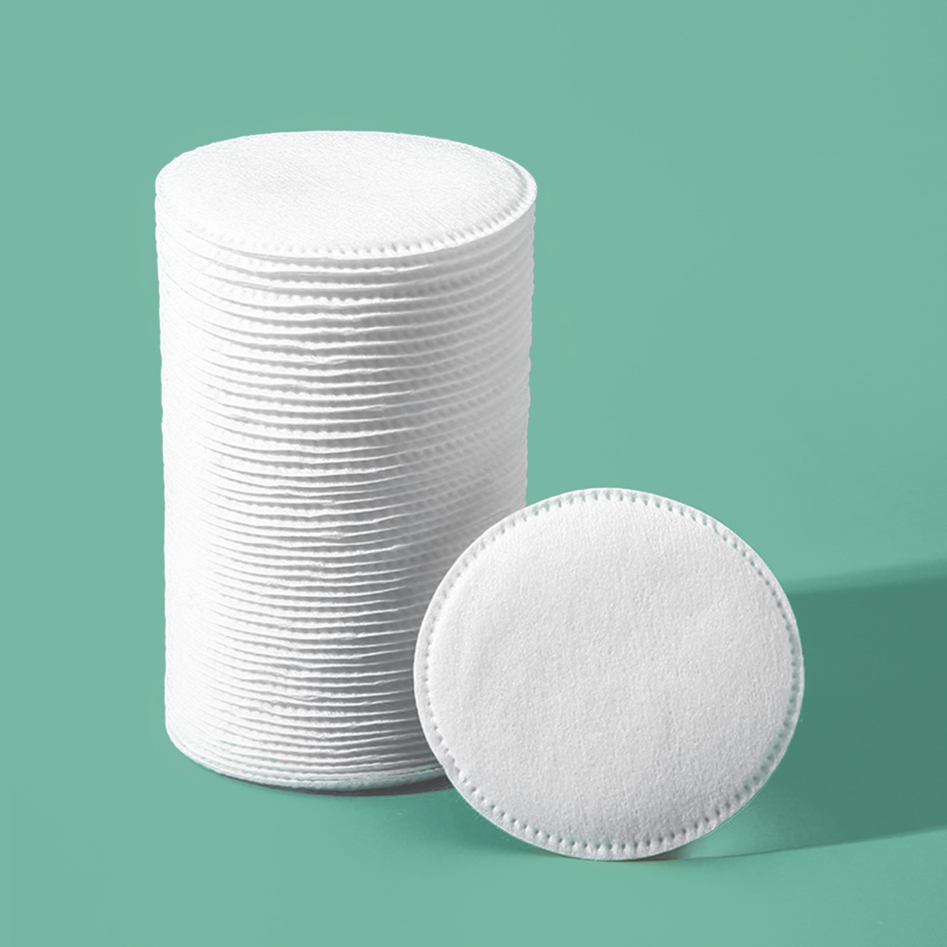 Desmaquillante desechable Almohadilla de algodón de maquillaje gruesa Toalla de limpieza especial para salón de belleza Almohadilla de algodón Redondo OEM personalizado ODM