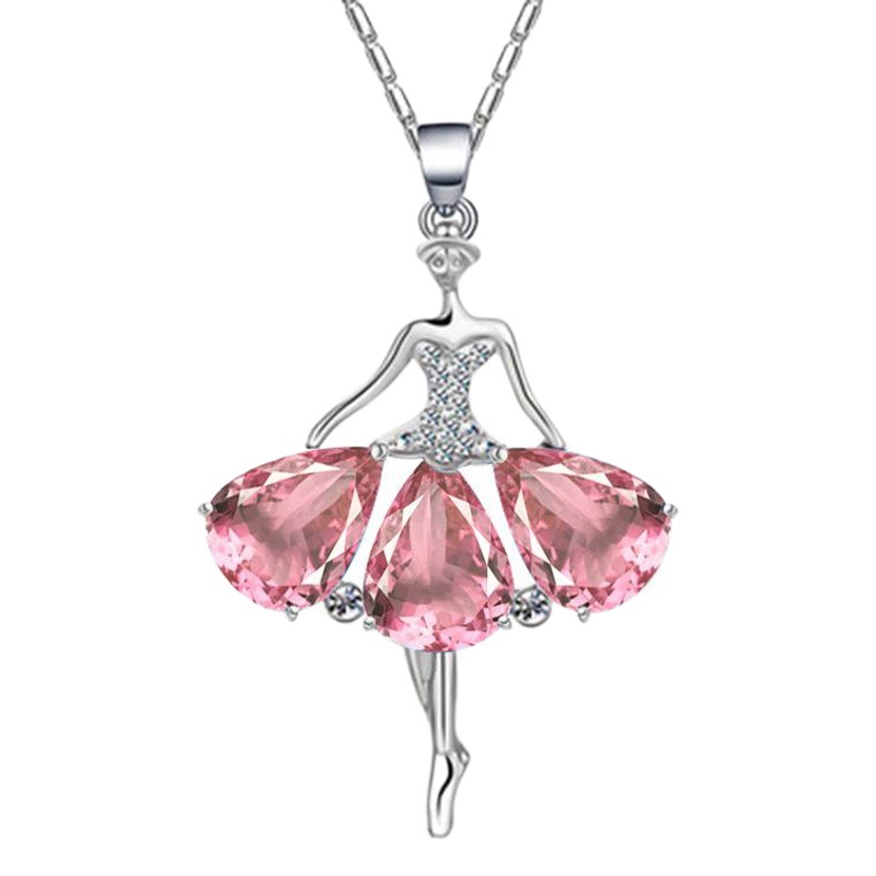 Fábrica al por mayor imitación Rosa cristal joyería de cuatro piezas Rosa chapado en oro rosa diamante anillo de cuatro garras Rosa joya traje de joyería