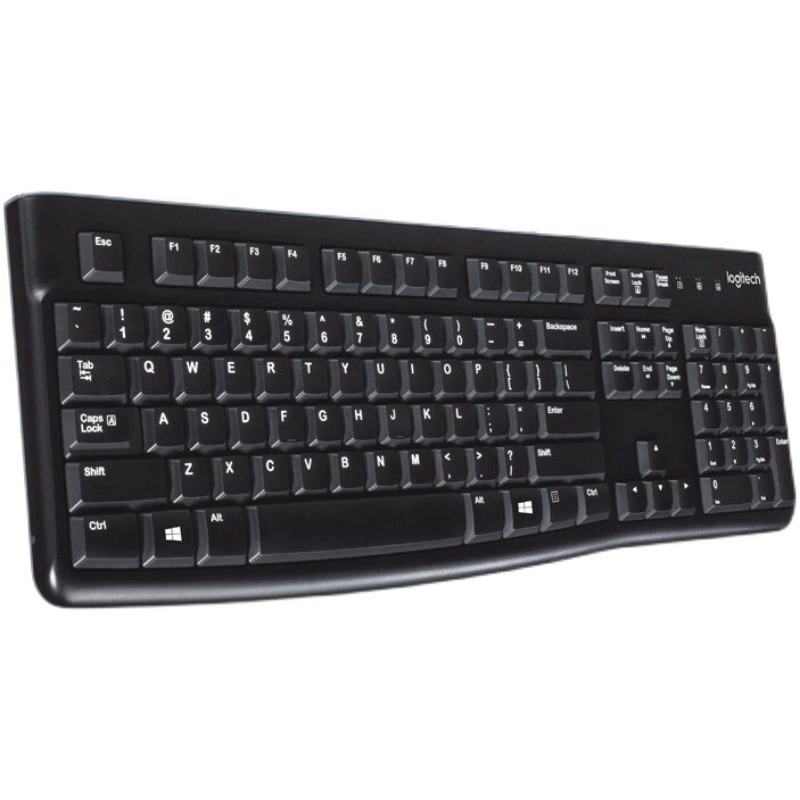 Logitech K120 wired keyboard home office desktop computer waterproof keyboard business computer keyboard