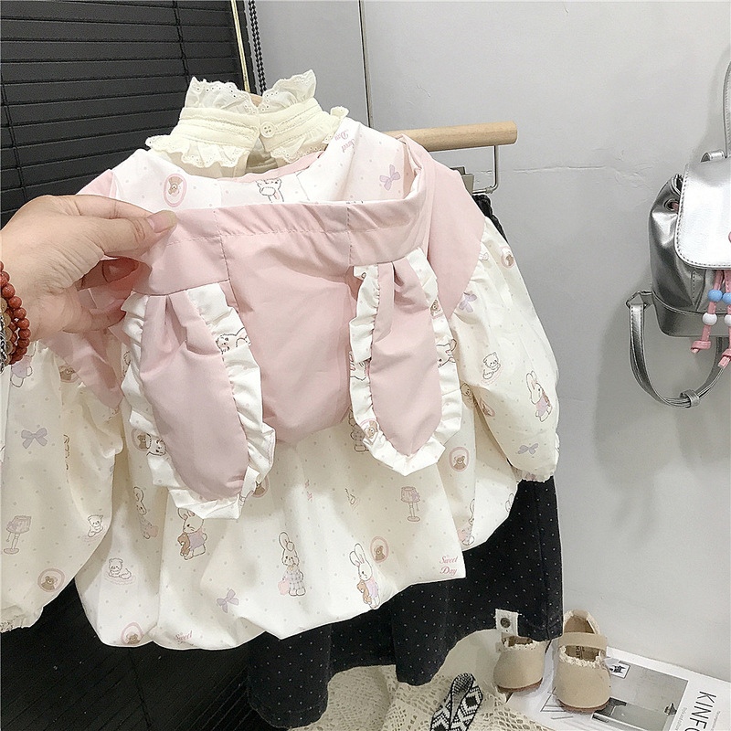 女童外套可爱风春秋款新款时尚洋派时髦韩版儿童女宝秋装上衣外贸|undefined