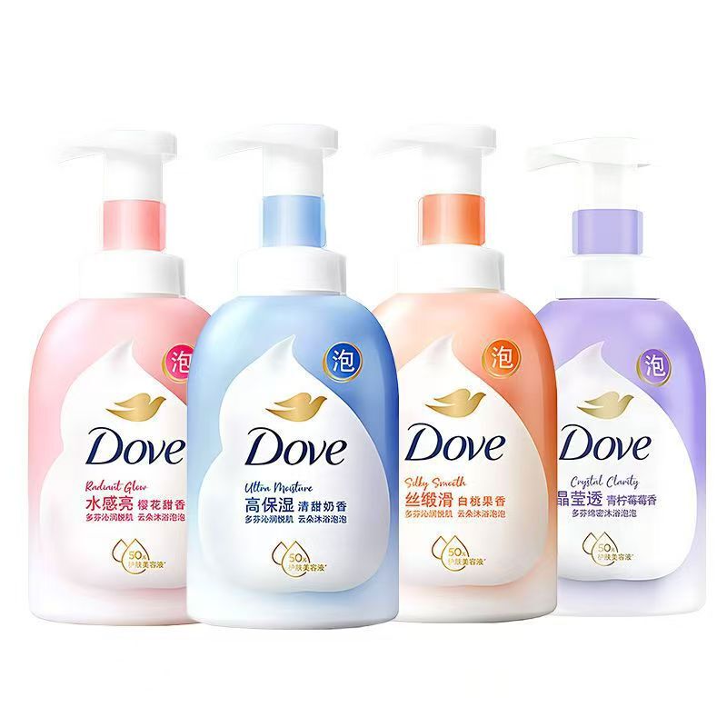 Dove Shower Gel Cloud Bubble Deep Sweet Fragrance Milky White Peach Moisturizing Cherry Blossom Long-Lasting Fragrance Authentic