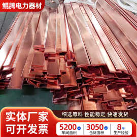 镀铜扁钢现货批发铜覆钢扁铁铜包钢接地线铜覆扁钢