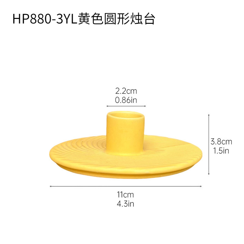 Inswind color nórdico cerámica rama decoración de mesa de comedor moderna minimalista candelabros atmósfera decoración suave