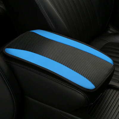 Box Pad Memory Foam Armrest — Armrest box pad - blue-black