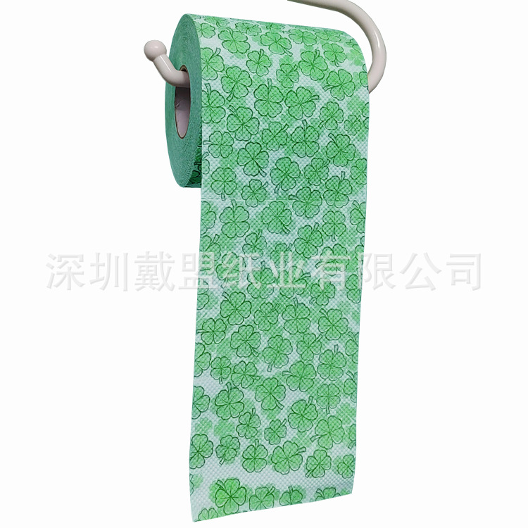 Irish Clover Printing Roll Paper St. Patrick's Day Colorful Toilet…