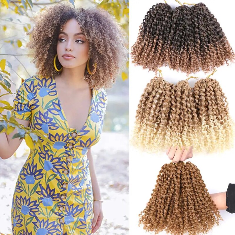 European and American Foreign Trade Mary baby wig dirty braid spiral braid crochet hair small dirty braid ponytail small spring curly hair