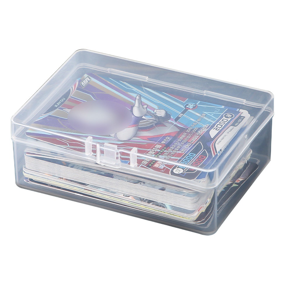Caja de almacenamiento de tarjetas de dibujos animados caja de protección transparente caja de Tarjeta de tarjeta Ott caja de organización Polaroid en stock al por mayor