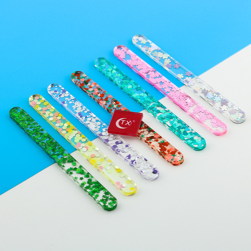 Creative plastic ice cream model sticks Jelly color acrylic dessert ice cream sticks Baked decorative popsicle sticks