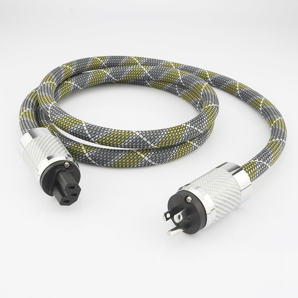 P101 Fever-Grade American Standard Power Cord Off Oxygen-Free Copper Hifi Audio Amplifier American and European Power Connection Cable