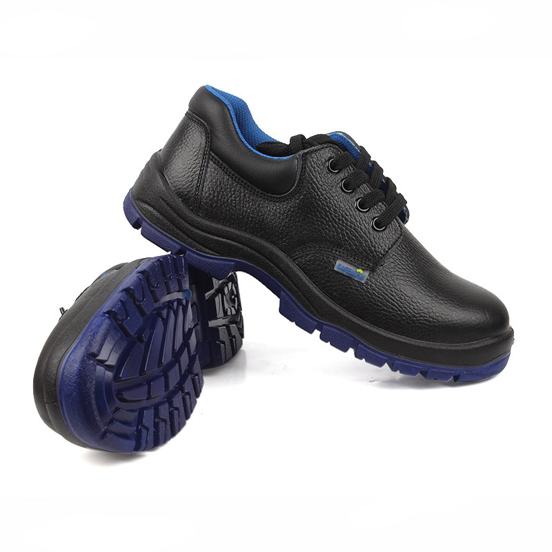 君御ECO3021安全鞋防砸6KV电绝缘低帮防滑耐磨黑色透气牛皮劳保鞋