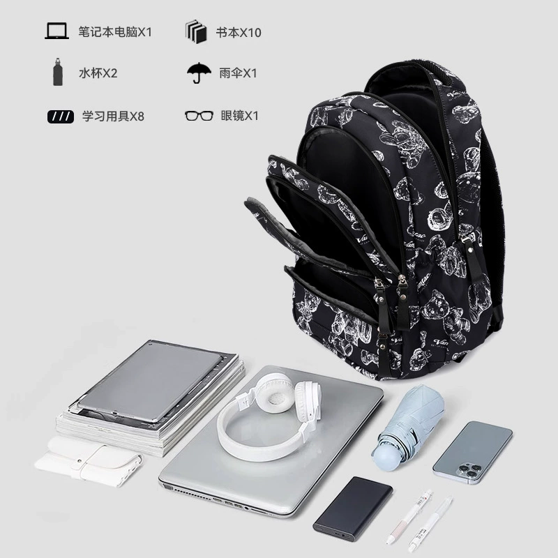 Natural fish Capacious backpack, suitcase lightweight, for secondary school