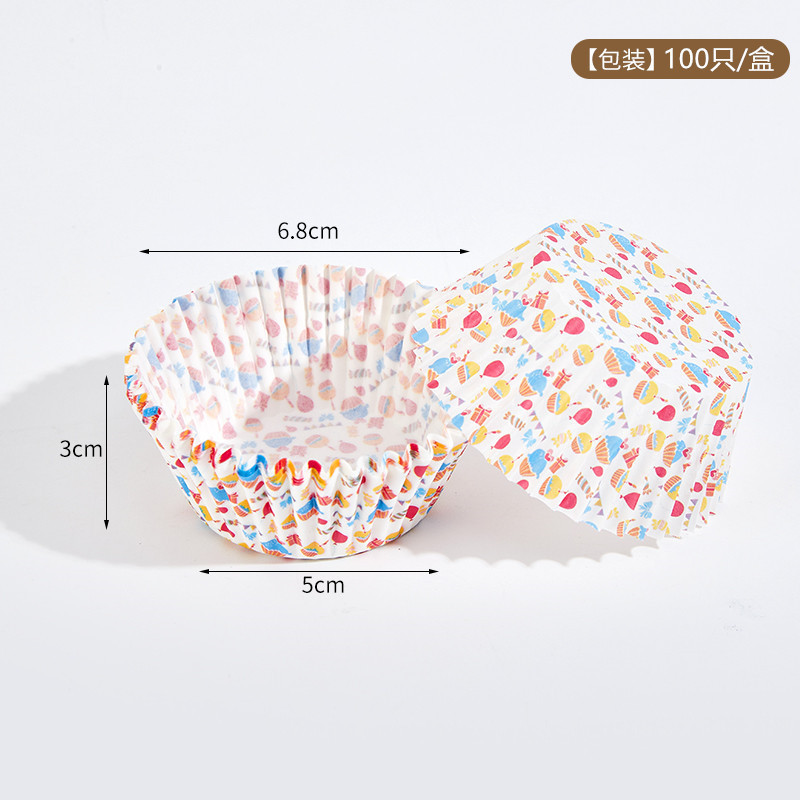 Hot sale pastel de papel a prueba de aceite 100 paquetes de postre de alto rendimiento pastel de nieve niang base de papel de horneado tazas