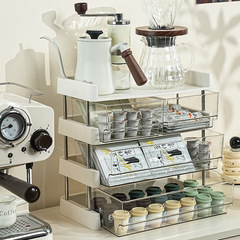ティーバッグ収納棚茶カプセルコーヒーお茶の間整理ボックス引き出し式デスクトップ多機能収納ラック