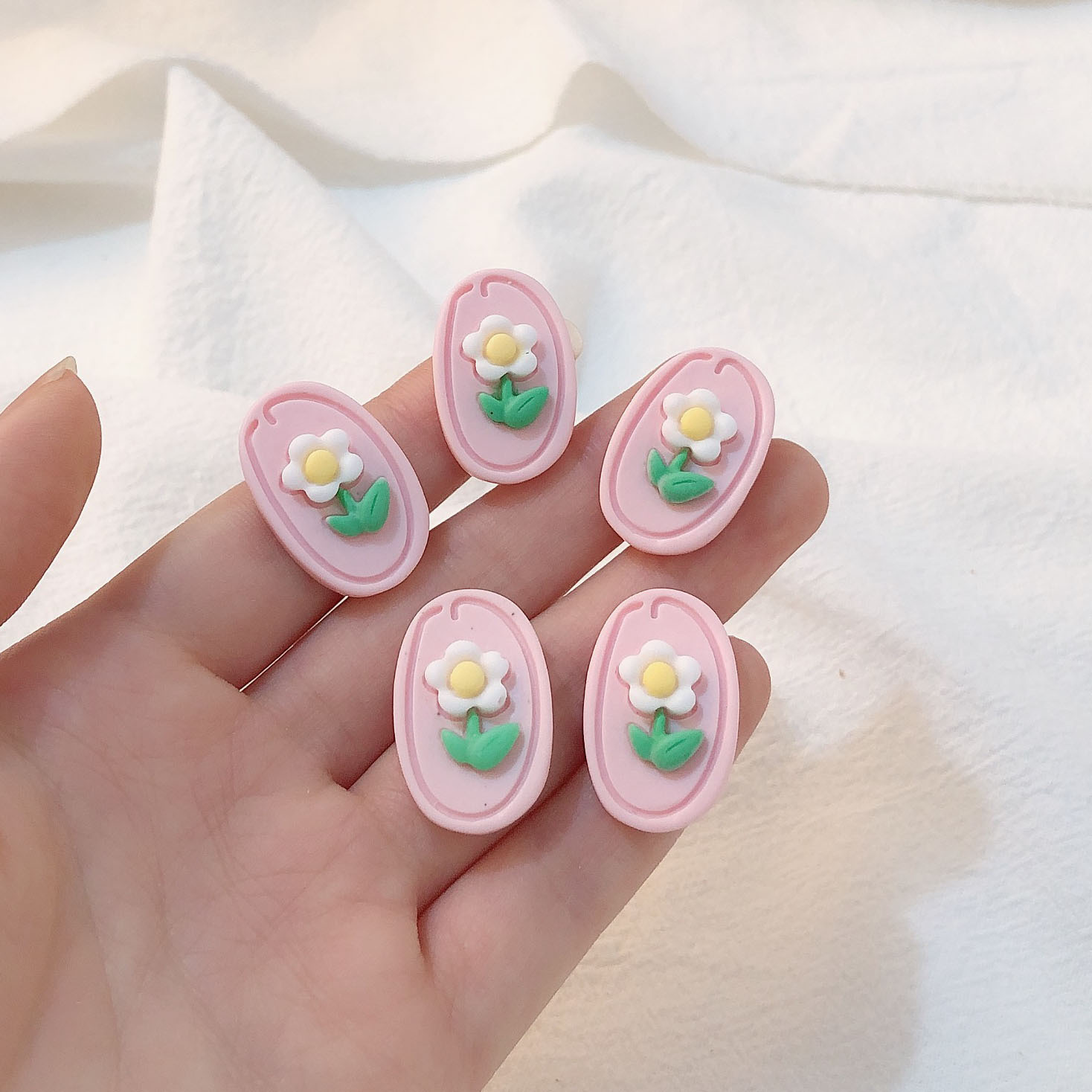 Cuerdas de cabeza diy accesorios de joyería hecha a mano red arco rosa rosa de resina de melocotón orejas accesorios de joyería para el cabello