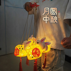 2025中秋节发光小兔子手提灯笼中秋儿童小礼品礼物景区爆款小商品