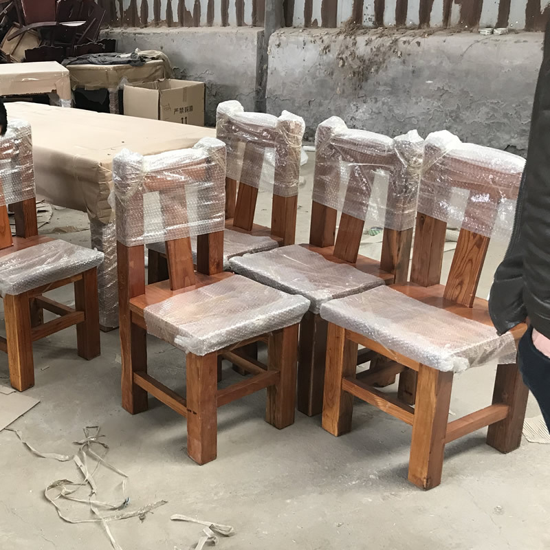 Old boat wood tea table and chair combination mahogany tea table kung fu tea table solid wood home tea table tea table set