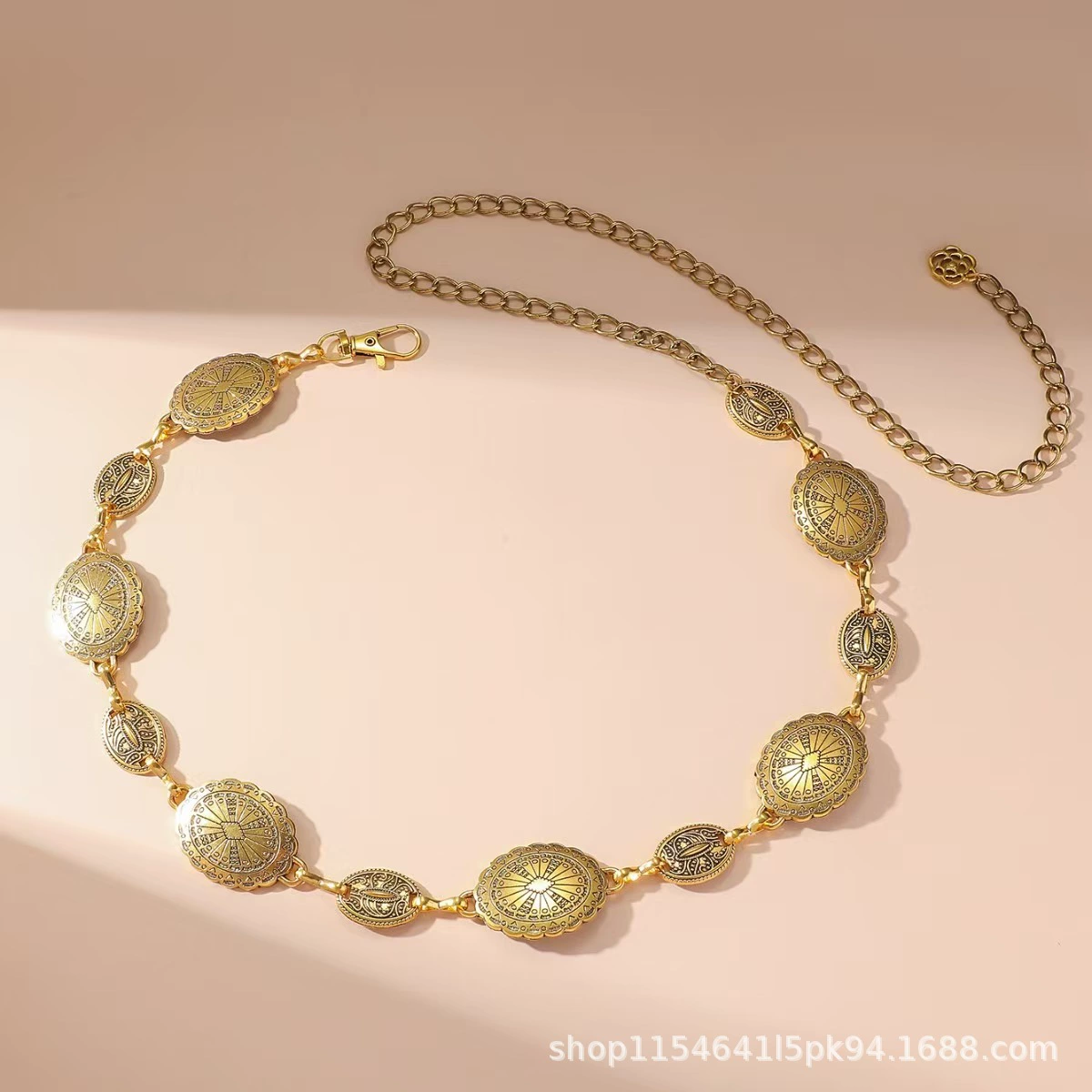 Новая металлическая цепочка в стиле бохо-ретро, этнический стиль, пояс-цепочка для талии, женский ремень, декоративный аксессуар для юбки