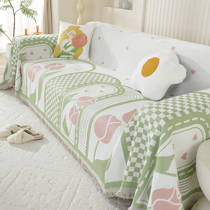 Fabricantes de cabello recto sofá toalla de sofá antideslizante cojín de sofá cuatro estaciones anti-gato universal cubierta de sofá de cubierta integral