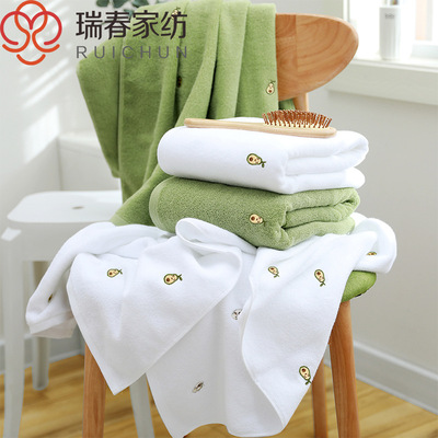 精梳棉浴巾 成人浴巾纯棉加大柔软吸水可绣logo批发支持一件代发|ru