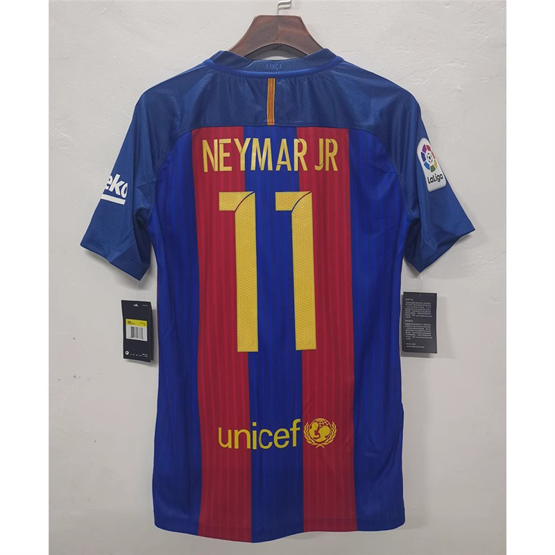 Nike x FC Barcelona 2016/17 Neymar Jr #11 Home Jersey Blue/Red