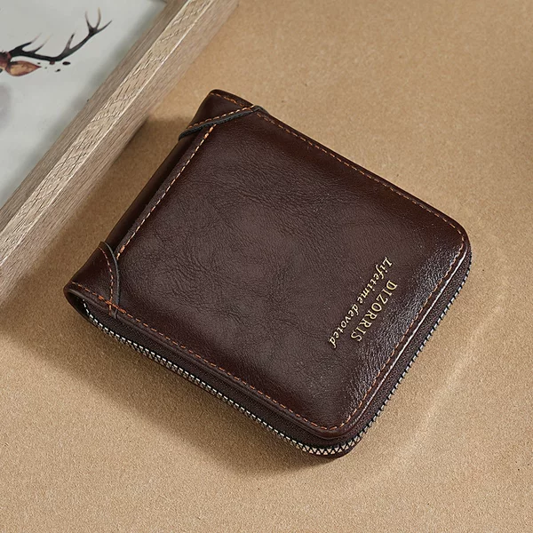 New cross-border men's horizontal wallet, high-end multi-card slot 70% off casual square bag in stock