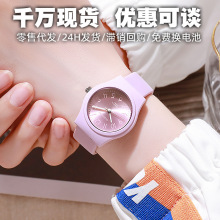 现货学生手表女数字糖果色时尚休闲硅胶石英女士手表批发儿童手表