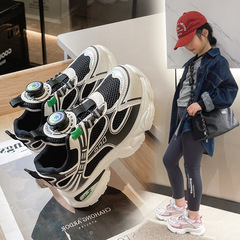 Children's shoes 2025 spring new fashion net shoes for boys and girls comfortable soft bottom school shoes for children