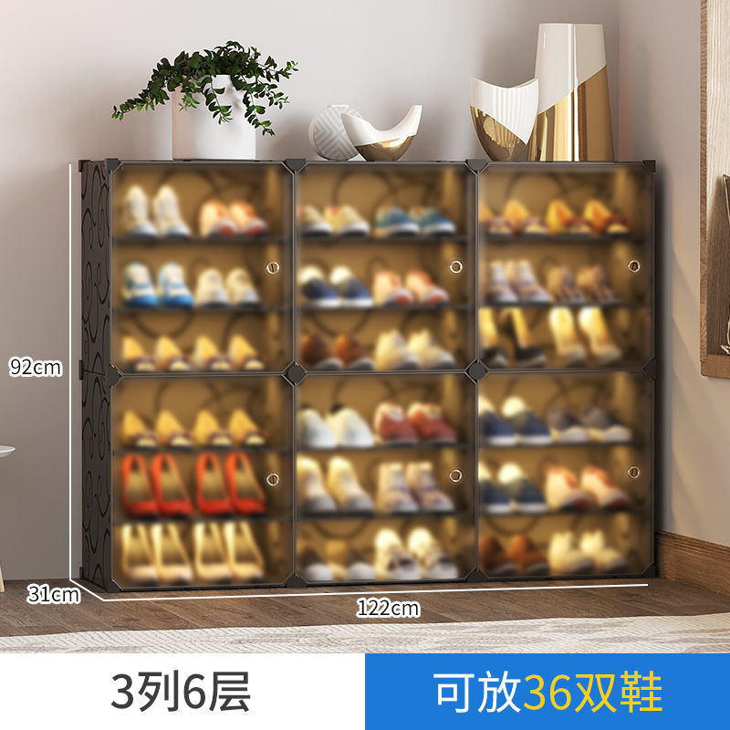 Zapatero entrada a la puerta contra la pared armario de almacenamiento de zapatos armario de zapatos para el hogar resistente y duradero estante de liquidación especial multicapa