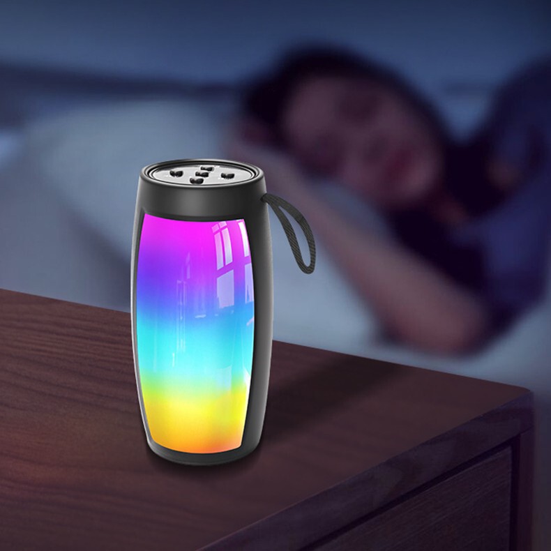 Cross-border 1202 New Model RGB Colorful Light-Up Bluetooth Mini Speaker Portable Card-Insertable Bluetooth Mini Gift Speaker Cross-border 1202 New Model RGB Colorful Light-Up Bluetooth Mini Speaker Portable Card-Insertable Bluetooth Mini Gift Speaker