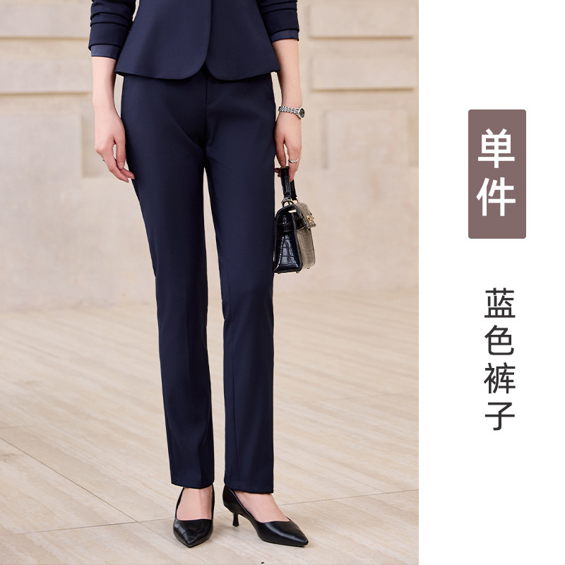 灰色西装套装女2025新款春秋高级感职业装正装酒店前台经理工作服|undefined