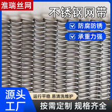 不锈钢网带链板输送带金属网链人字形传送带耐高温食品烘干冷却