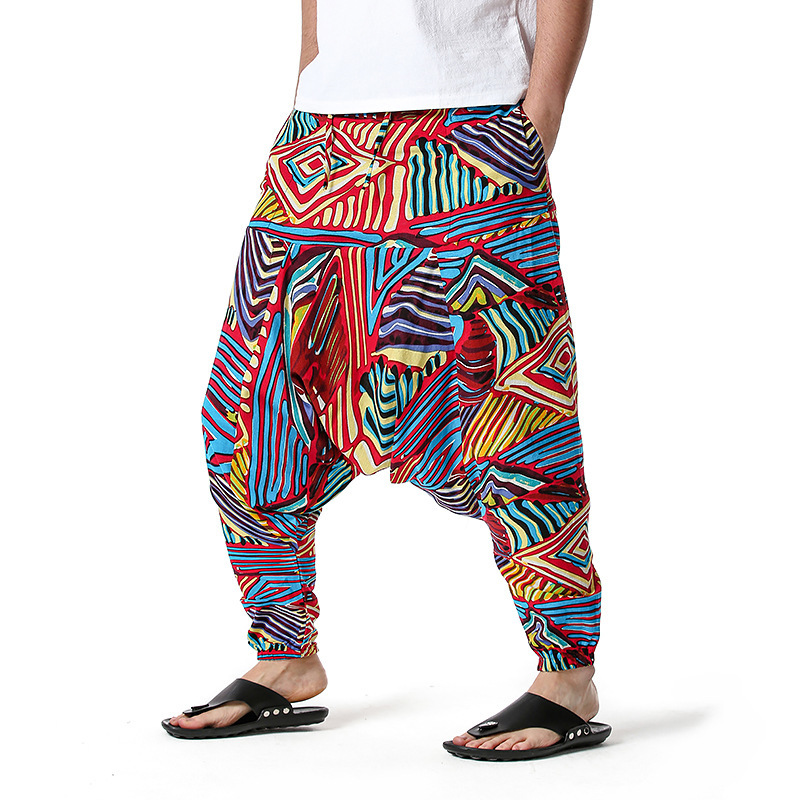 men's and women's foreign trade Harun yoga pants loose bohemian pants hanging pants moth pants 51