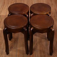 实木凳子家用圆凳餐桌凳板凳时尚折叠中式可摞叠餐厅简约特厚其他