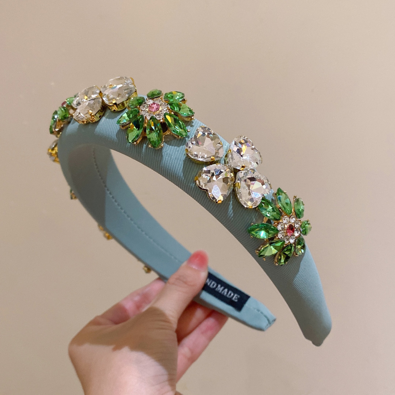 150g Weight Hair Band Hair Accessories Type 1 Piece Quantity Holiday, Date Occasion Rhinestone Material Flower Pattern Women's Gender Women's Lady Flower Rhinestone Hair Band 9