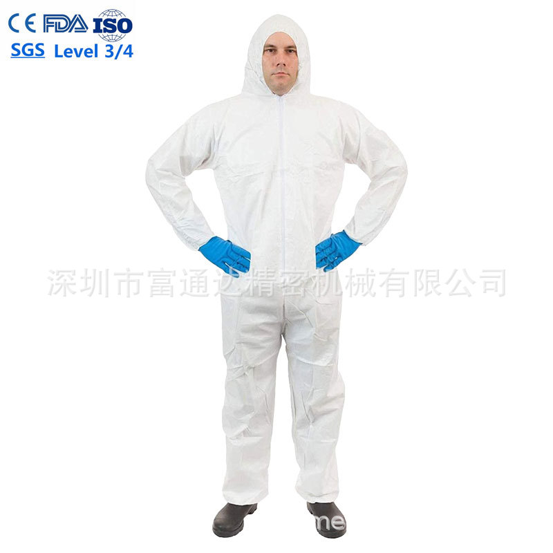 现货速发一次性白色防护服type 5/6适用于公共卫生中心FDA