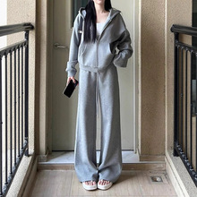 运动服套装女秋季新款学生韩版宽松显瘦时尚卫衣休闲两件套跑步潮