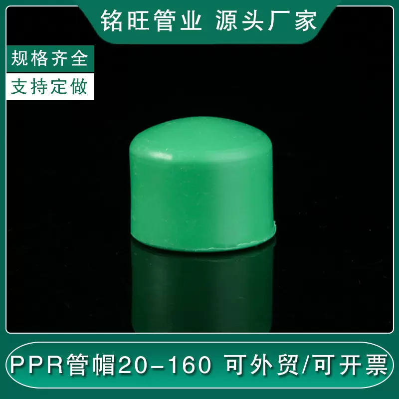 20-160ppr管帽 热熔器配件 外贸绿款热熔堵头 厂家批发封头