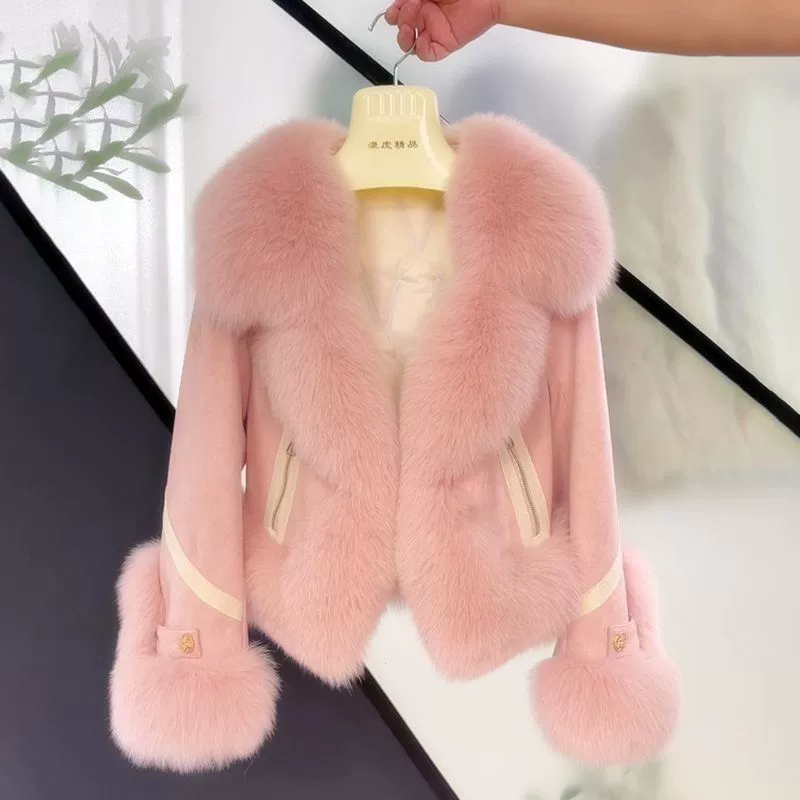 Short coat with down, winter down jacket
