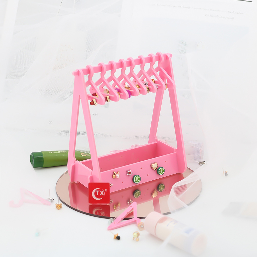 45g Weight Jewelry Rack Classification 1 Set Quantity Plastic Material Solid Color Pattern Cute, Simple Style Style Multicolor Color Cute Simple Style Solid Color Plastic Jewelry Rack 14